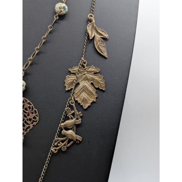 Jet'aime VTG Brass Necklace & Made to Look Antique Filigree Pendant Necklace Lot - Picture 9 of 15